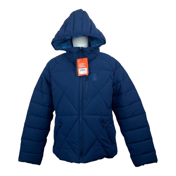 BASS OUTDOOR Glacier Hooded Hiking Puff Filled Jacket Large - Picture 1 of 11